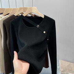 Celine Ribbed Knit Sweater