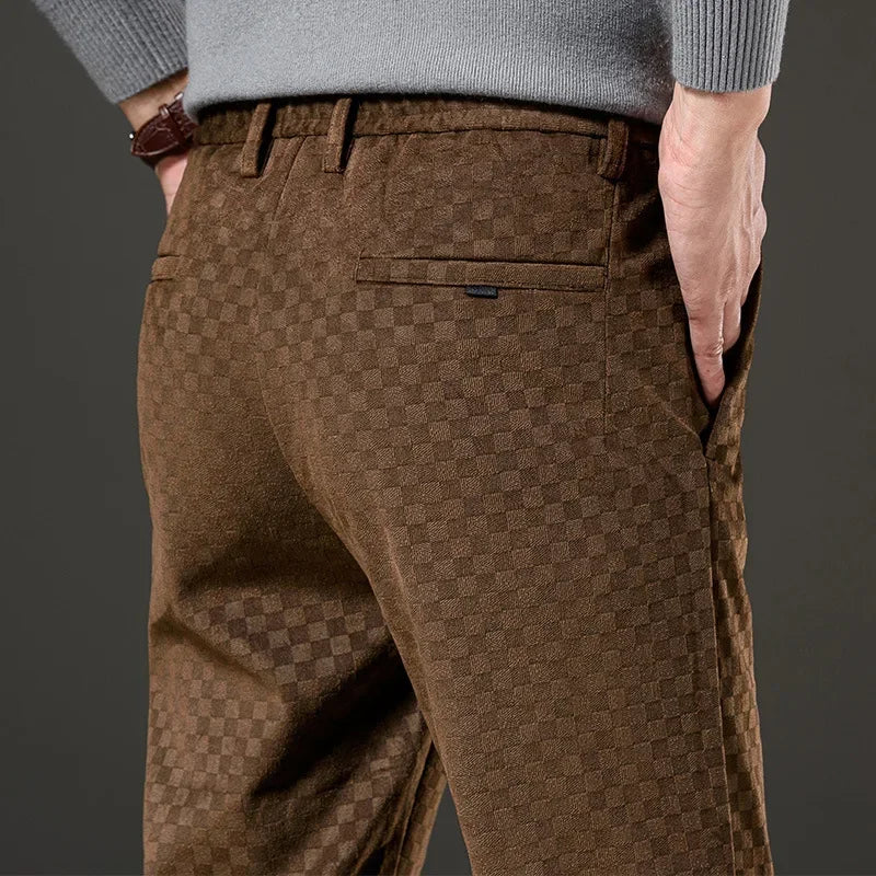 Alessio Check Corduroy Pants