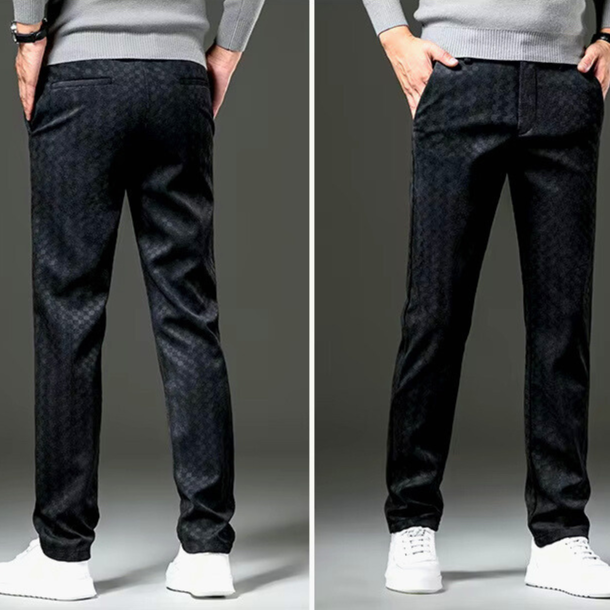 Alessio Check Corduroy Pants